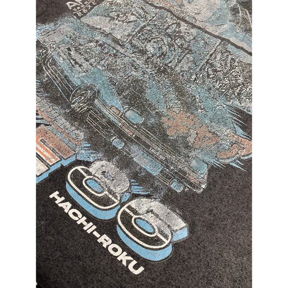 INITIAL D Anime Shirt by Catori Co. Size Large Graphic Tee with Fade Effect - Picture 10 of 11